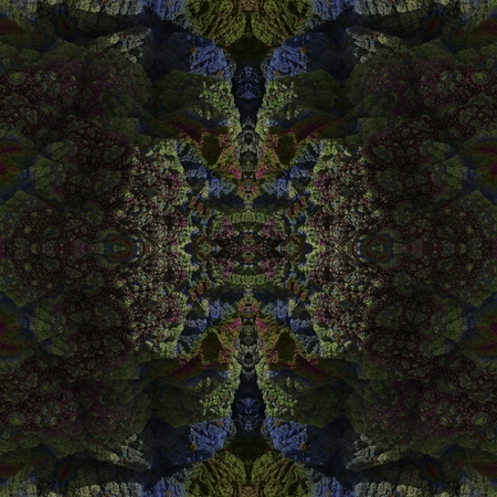 The ceiling of the cave - In this picture is ceiling imaginary the cave, which is in symmetric arrangement.の写真素材