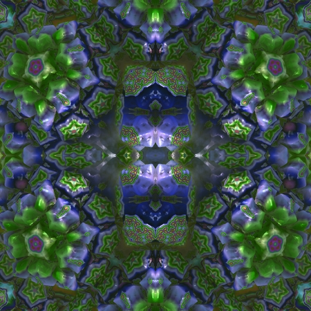 The pentagonal mosaic: In this figure are the crystals arranged into the shapes pentagons.の写真素材