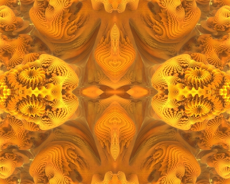 In this picture of symmetrical composition is imitation of corals or complex carvings.の写真素材