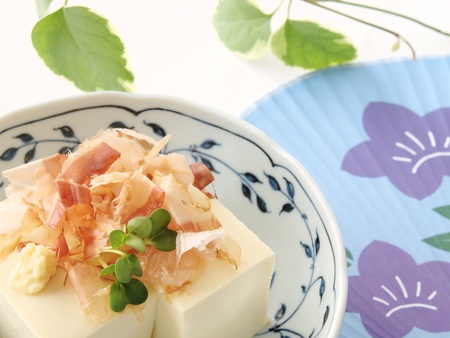 hiyayakko the japanese healthy tofu dish that is good for dietの写真素材