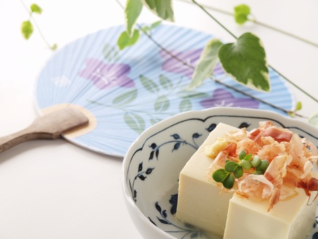 hiyayakko the japanese healthy tofu dish that is good for dietの写真素材