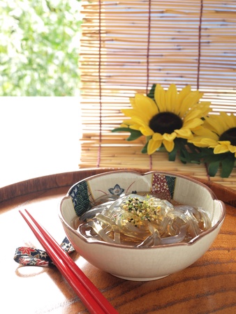 japanese healthy dessert tokorotenの写真素材