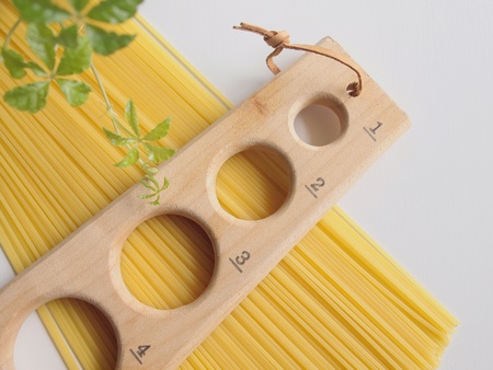 spaghetti and measureの写真素材