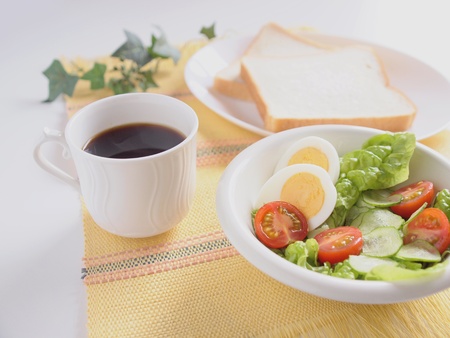 heathy breakfast saladの写真素材