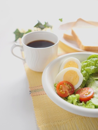 heathy breakfast saladの写真素材