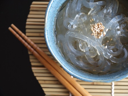 japanese healthy dessert tokorotenの写真素材