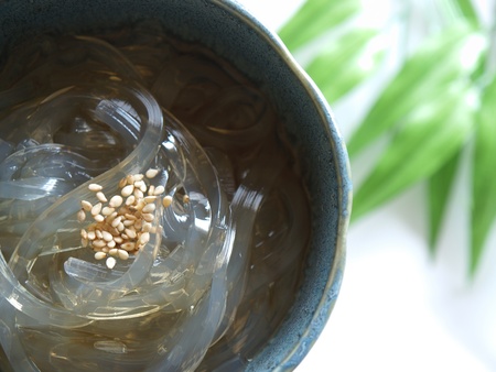 japanese healthy dessert tokorotenの写真素材