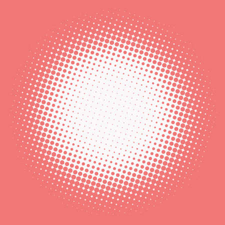 Pink dotted halftone pop art background grunge texture design template.の写真素材