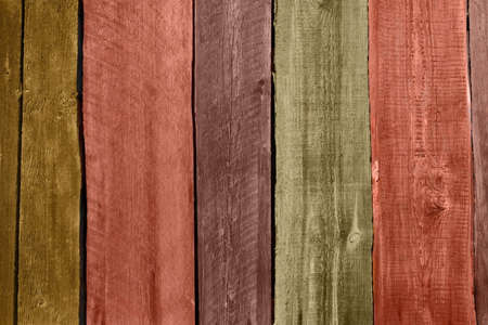 Multicolored color painted wooden old rustic rough boards texture background backdrop.の写真素材