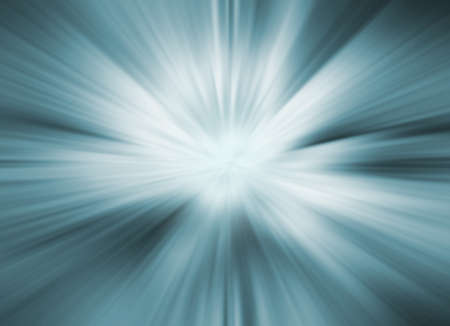 Abstract blue starburst light effect sparkle glowing rays background backdrop.の写真素材