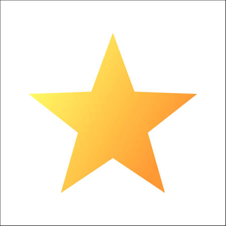 Golden star icon sign symbol design element.のイラスト素材