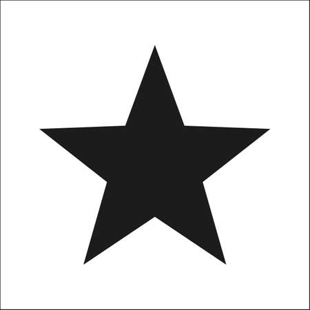 Star shape sign symbol icon template button design element.のイラスト素材