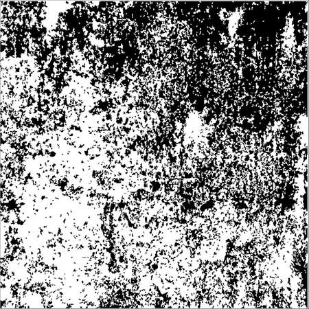 Distressed grunge overlay black and white retro texture vector imageのイラスト素材