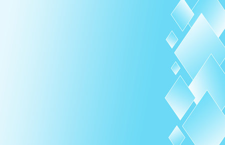 Blue gradient background with rhombus shapes with copy space for text.の写真素材