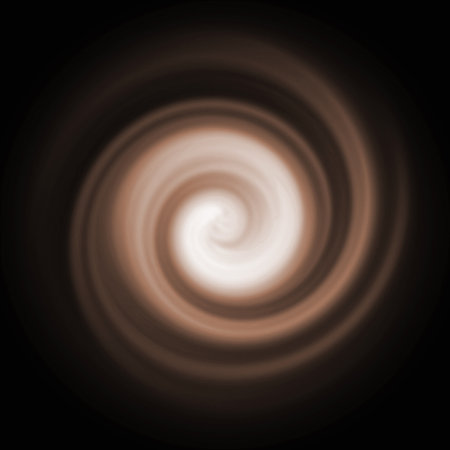 Abstract brown swirl stirring coffee, milk chocolate or cocoa background.の写真素材