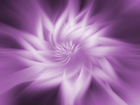 Abstract fantasy mysterious purple white flower futuristic blurry soft background.の写真素材