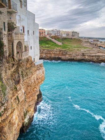 Landscape: This is a landscape sea of Polignano, ancient village in Apulia.の写真素材