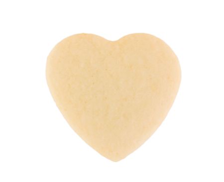 Food: This is a close-up of a shortbread heart.の写真素材