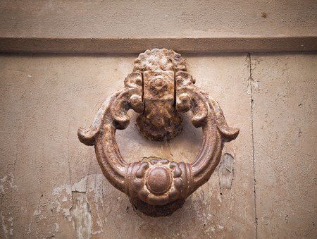 Ancient doorknocker.の写真素材