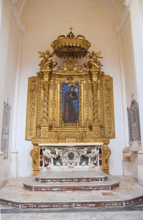 Indoor Monopoli Cathedral. Apulia.の写真素材