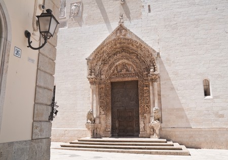 Cathedral's Portal of Altamura. Apulia.の写真素材