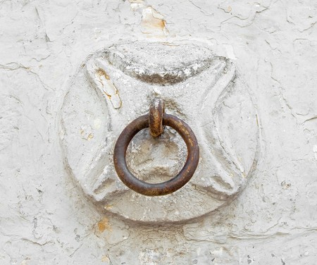 Old horse ring on the wall.