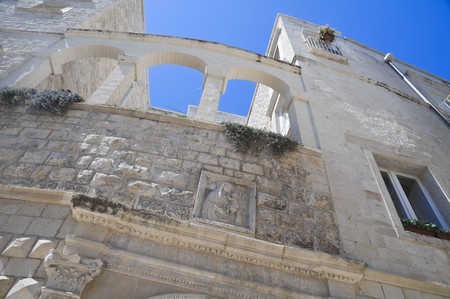 Ancient Palace in Molfetta Oldtown. Apulia.の写真素材