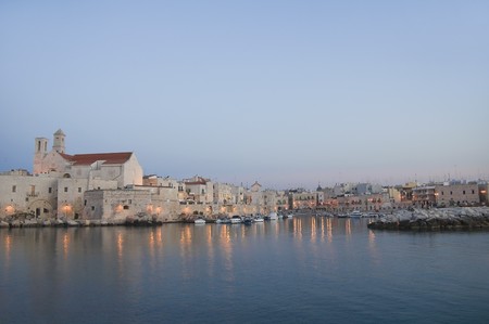 Panoramic view of Giovinazzo. Apulia.の写真素材