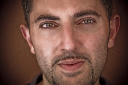 Thoughtful man.の写真素材