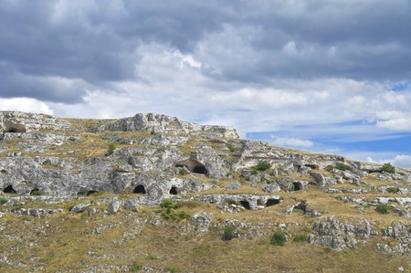 Rupestrian church. Sassi of Matera. Basilicata.の写真素材