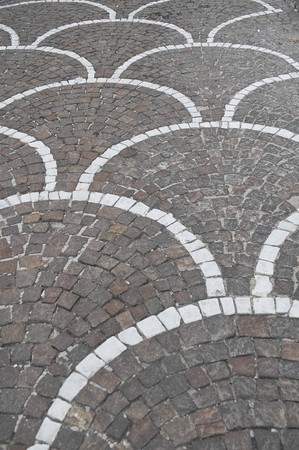 Characteristic pavement.の写真素材