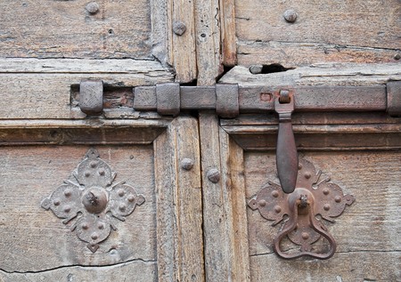 Antique door latch.の写真素材