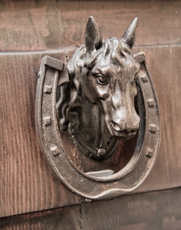 Horse Head Doorknocker.の写真素材