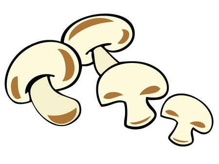 Mushrooms.のイラスト素材