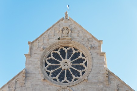 Rose window. Ruvo di Puglia. Apulia.の写真素材
