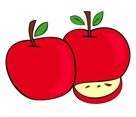 Red apples.のイラスト素材