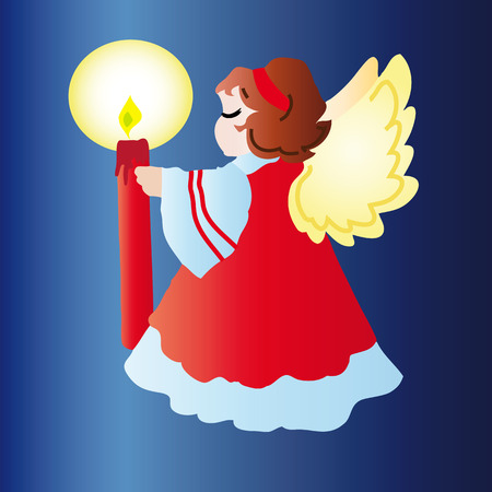 Christmas angel.のイラスト素材