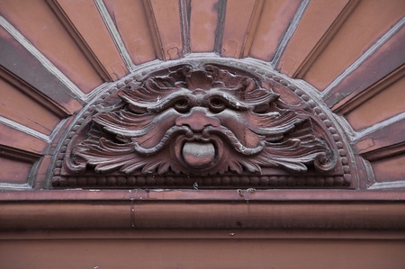 Detail of a portal. Rutigliano. Apulia.の写真素材