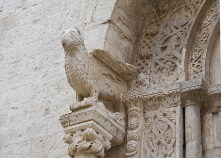 Marble statue. Cathedral. Bisceglie. Apulia.の写真素材