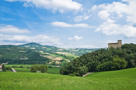 Castle of Pellegrino Parmense. Emilia-Romagna. Italy.