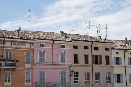 Panoramic view of Colorno. Emilia-Romagna. Italy.