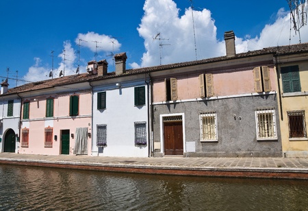 View of Comacchio. Emilia-Romagna. Italy.の写真素材