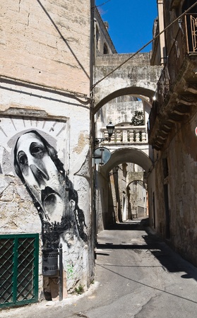 Alleyway. Grottaglie. Puglia. Italy.のeditorial素材