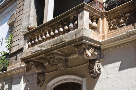 Historical Palace. Oria. Puglia. Italy.のeditorial素材