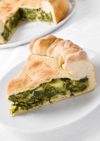 Mediterranean vegetable pie の写真素材