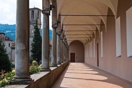 St. Colombano Abbey. Bobbio. Emilia-Romagna. Italy.の写真素材