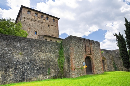 Malaspina-Dal Verme Castle  Bobbio  Emilia-Romagna  Italy のeditorial素材