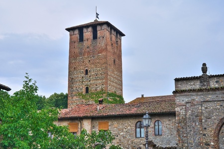 Castle of Vigolzone. Emilia-Romagna. Italy.の写真素材