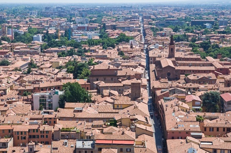 Panoramic view of Bologna. Emilia-Romagna. Italy.