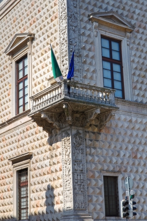 Diamond Palace. Ferrara. Emilia-Romagna. Italy.のeditorial素材